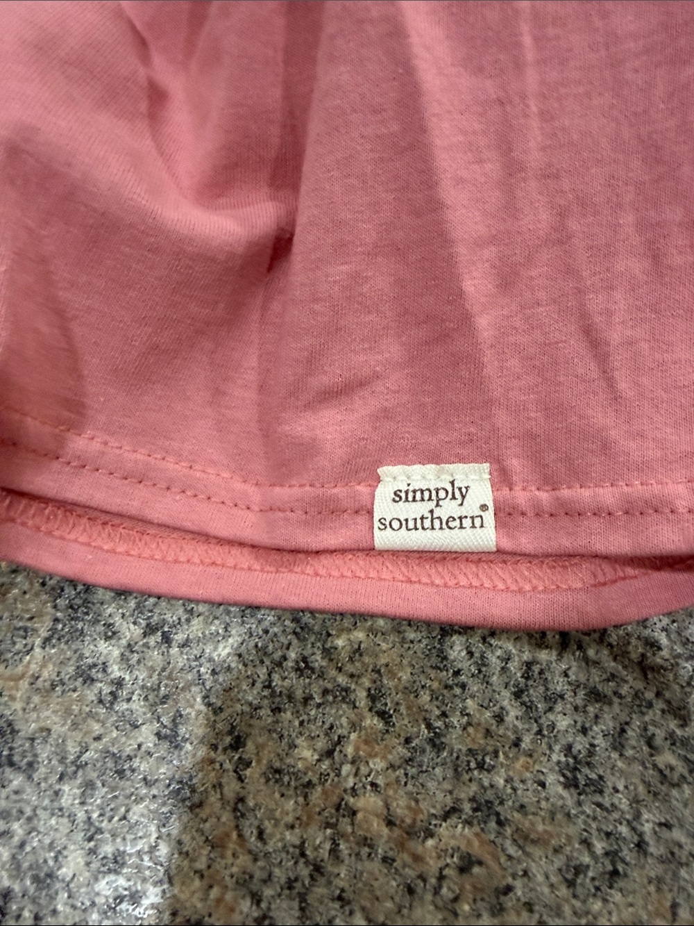 Simply Southern Long Sleeve Tee - Dusty Rose with Yellow Accent size extra large - Picture 7 of 8
